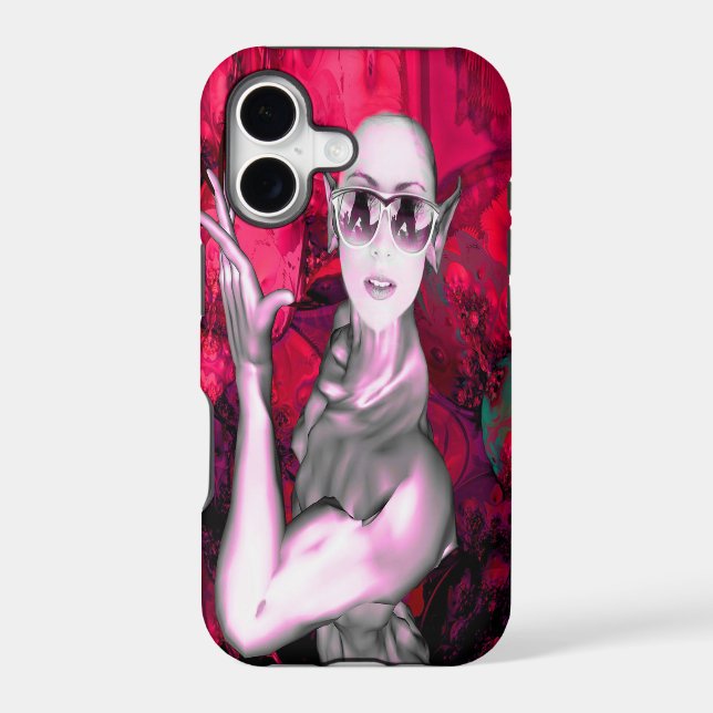Alien Contact Iphone Case (Back)