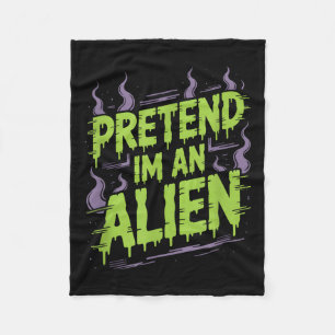 Alien Costume Fleece Blanket