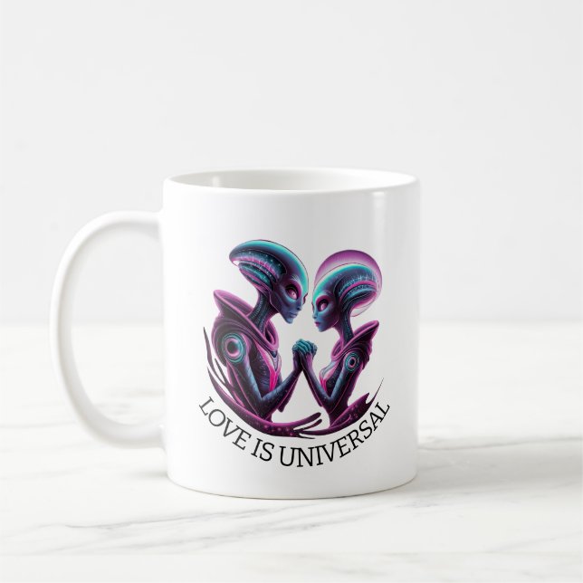 Alien Couple Coffee Mug (Left)