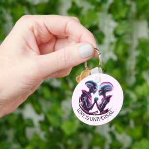 Alien Couple Keychain