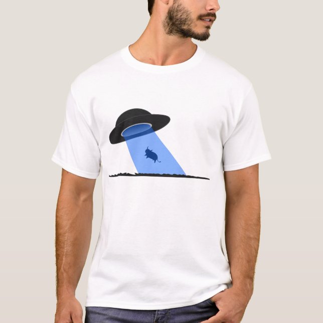 Alien Cow Abduction T-Shirt (Front)