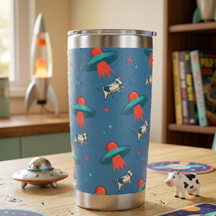 Alien Cow Abduction Thermal Tumbler
