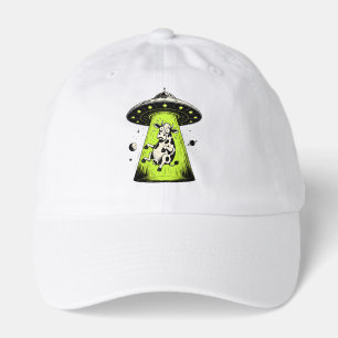 Alien Cow Abduction Weirdcore Surreal Hat