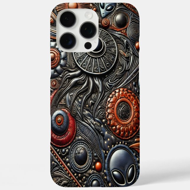 Alien Craft & Cosmic Symbols Unveiled Case-Mate iPhone Case (Back)