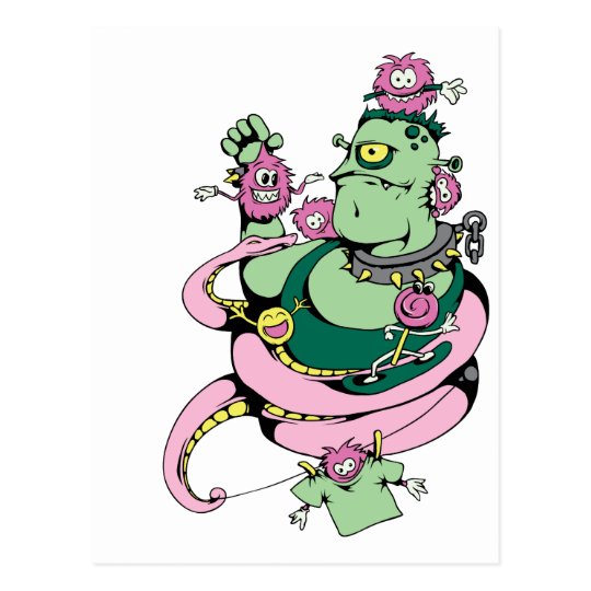 Alien Creature & Monsters Fantasy Art Postcard