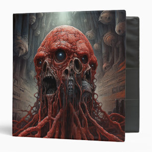 Alien Creature Sci-fi Horror Art 3 Ring Binder