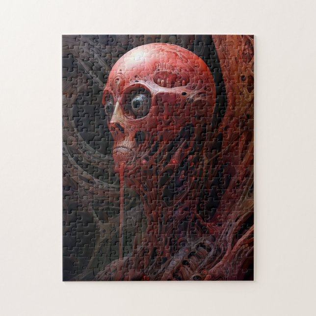 Alien Creature Sci-fi Horror Art Jigsaw Puzzle (Vertical)