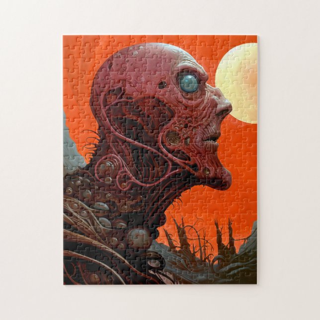 Alien Creature Sci-fi Horror Art Jigsaw Puzzle (Vertical)