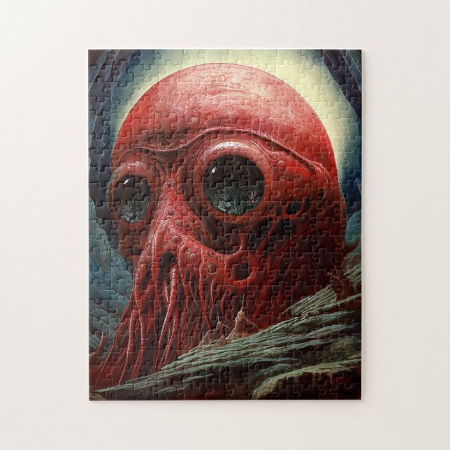 Alien Creature Sci-fi Horror Art Jigsaw Puzzle (Vertical)