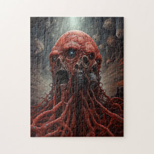 Alien Creature Sci-fi Horror Art Jigsaw Puzzle