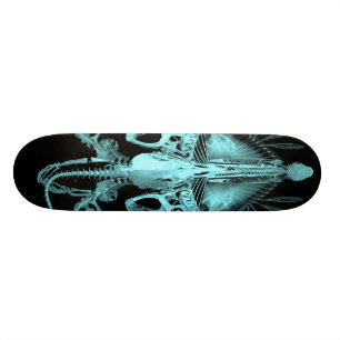 Alien Creature Skeleton Skateboard Deck