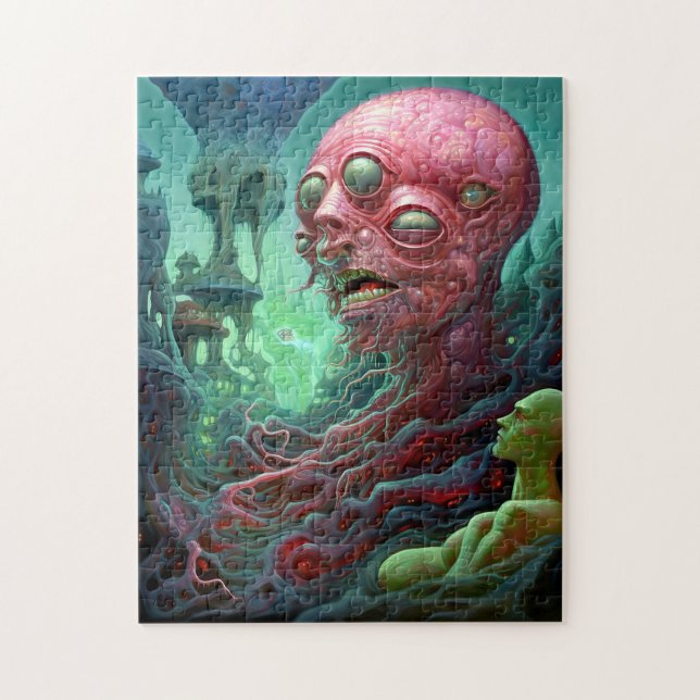 Alien Creature Surreal Horror Art Jigsaw Puzzle (Vertical)