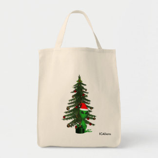 Alien Creatures Santa Tote Bag