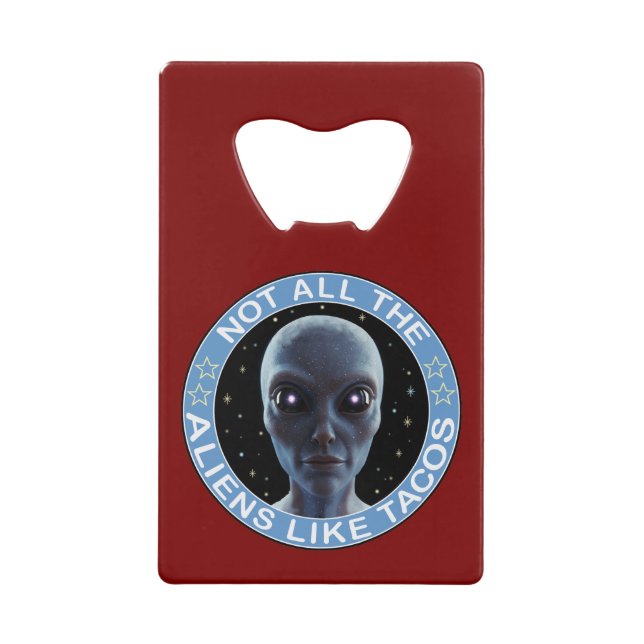 alien credit card bottle opener (Front)