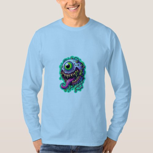 Alien Cyclops Monster Ball Chains T_Shirt