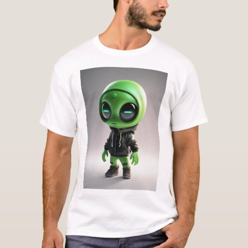 Alien Design mans  T_Shirt