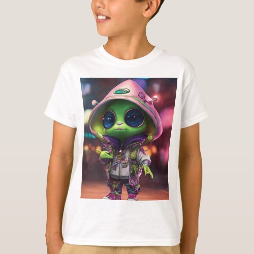 Alien designer tshirt for kids