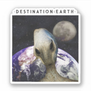 Alien Destination: Earth Sticker