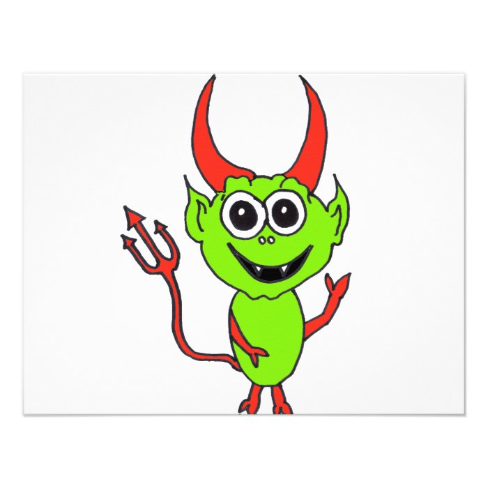 Alien Devil Personalized Announcement