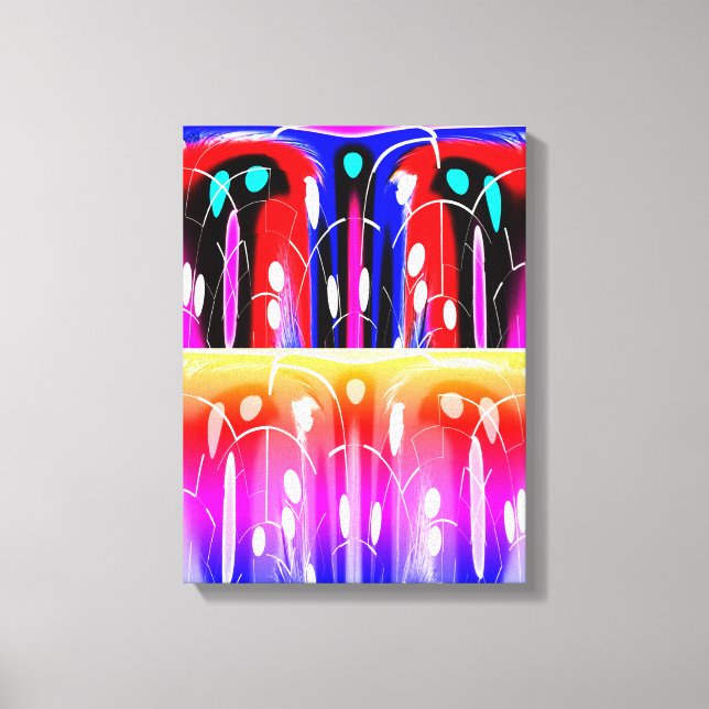 Alien dimensions art canvas print (Front)