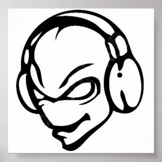 alien dj poster