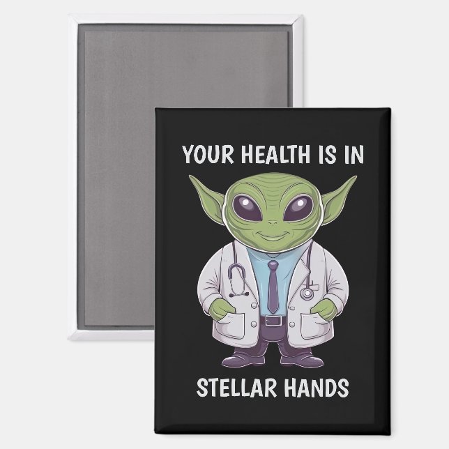 Alien Doctor Magnet (Front/Back)