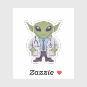 Alien Doctor Sticker
