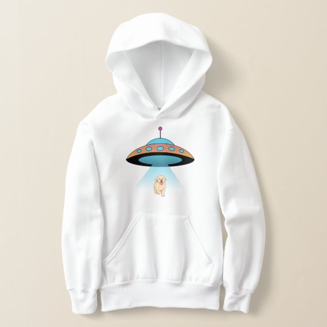 Alien dog hoodie (Laydown)