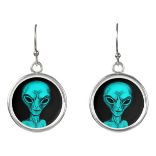 Alien earrings