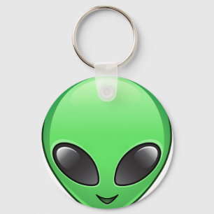alien emoji keychain