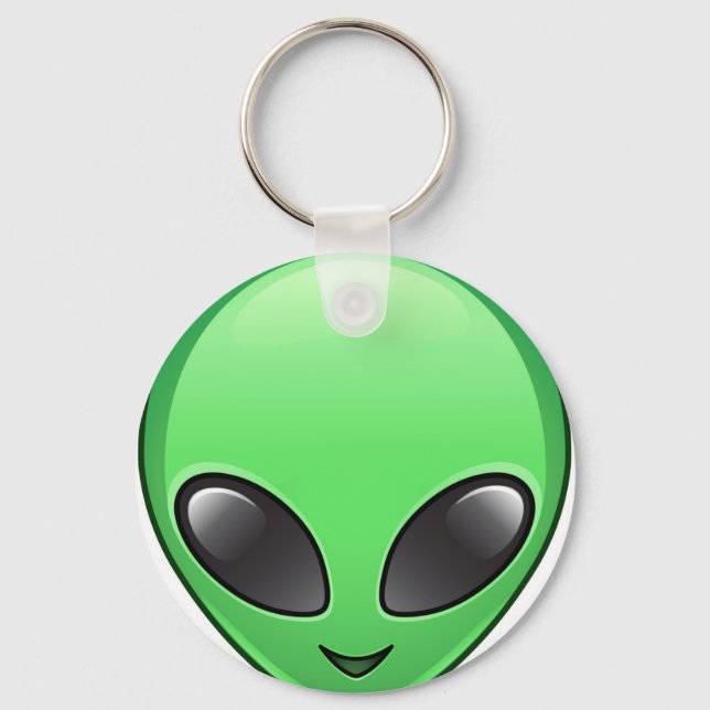 alien emoji keychain (Front)
