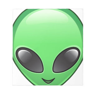 alien emoji notepad