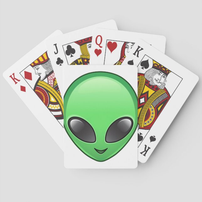alien emoji poker cards (Back)