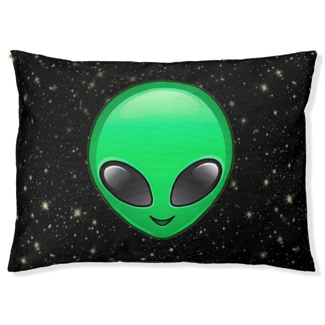 alien emojis animal pet puppy cat dog bed (Front)