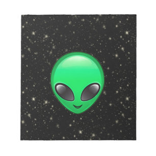alien emojis notepad
