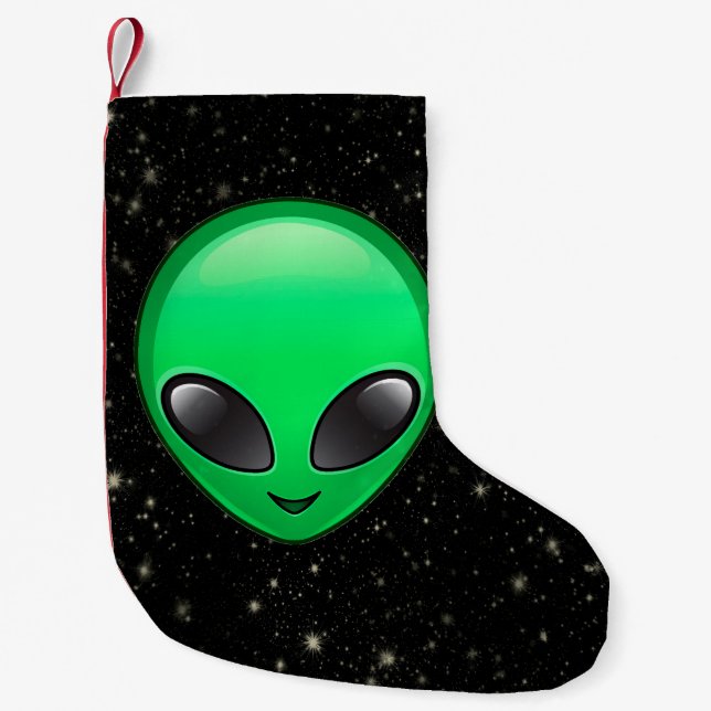 alien emojis xmas christmas stocking (Front)