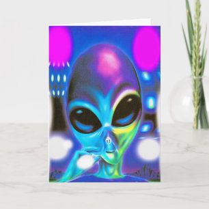 Alien Encounter Holiday Card