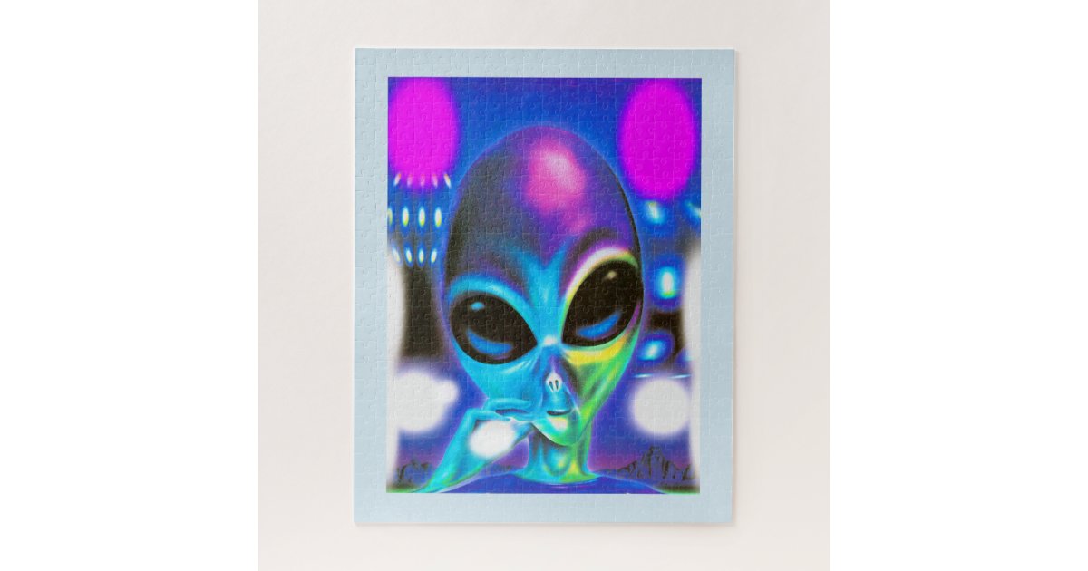 Alien encounter jigsaw puzzle | Zazzle.com