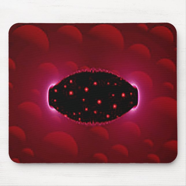 Alien Energy Source With Background Spheres Mouse Pad (Front)