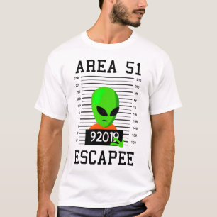 Alien Escapee Area 51 Cute Vintage Halloween Costu T-Shirt