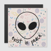 Alien exist in peace Magnetic Card (Front/Back)