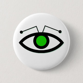 Alien Eye Round Button