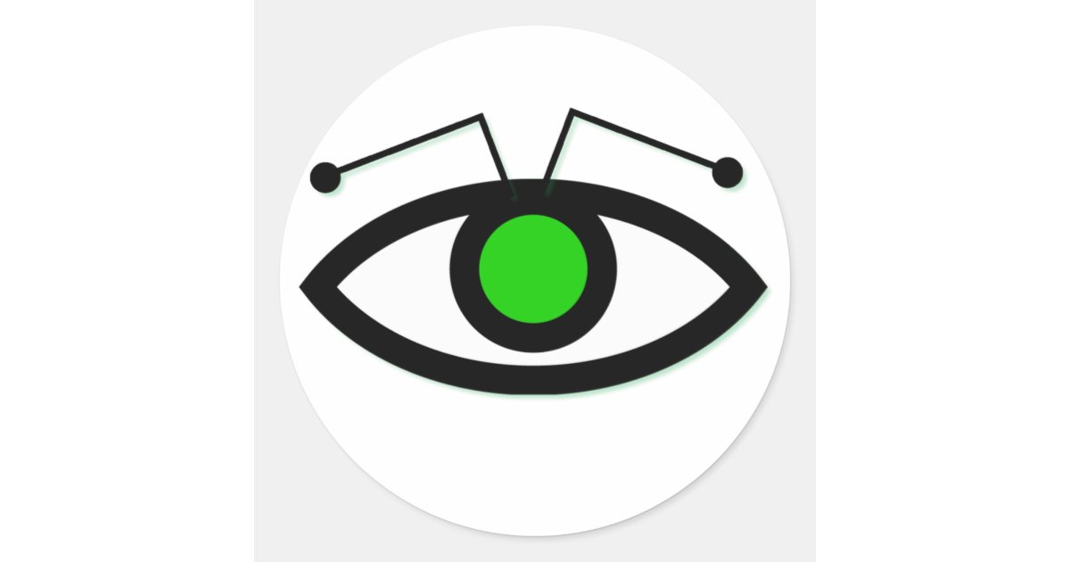 Alien Eye Sticker | Zazzle