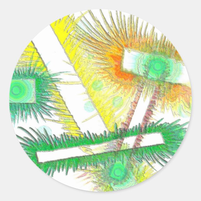 Alien Eyes 2 Classic Round Sticker (Front)