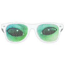 ALIEN EYES. GREEN EXTRATERRESTRIAL EYES RETRO SUNGLASSES ALIEN EYES. GREEN EXTRATERRESTRIAL EYES RETRO SUNGLASSES