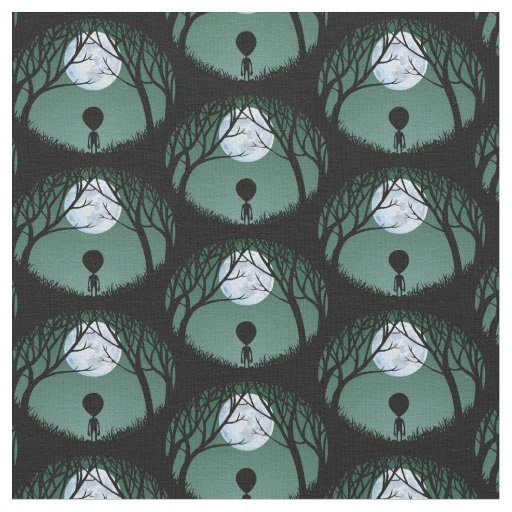 Alien Fabric Cute Alein Fabric Custom E.T. Fabric