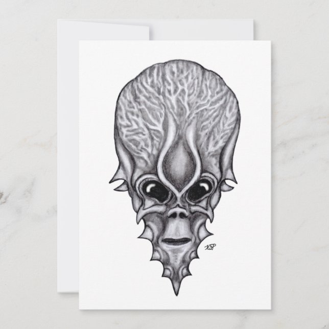 Alien Face , African Skull Facial Reconstruction (Front)