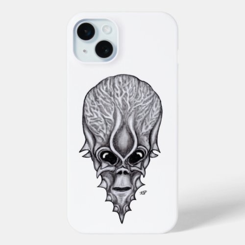 Alien Face  African Skull Facial Reconstruction iPhone 15 Plus Case