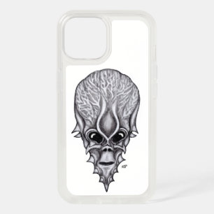 Alien Face , African Skull Facial Reconstruction iPhone 15 Case