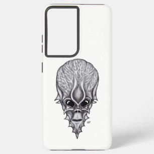 Alien Face , African Skull Facial Reconstruction Samsung Galaxy S21 Ultra Case